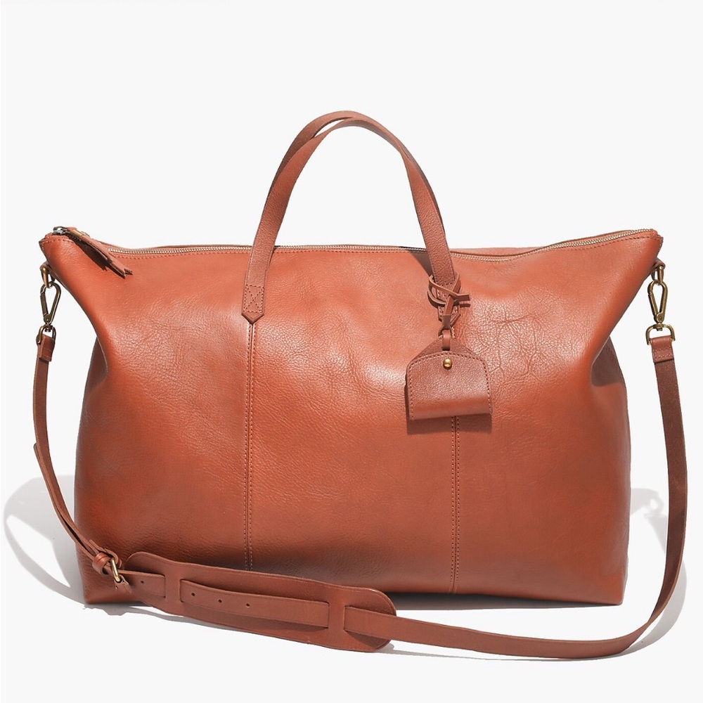 Madewell Leather Transport Weekender Bag